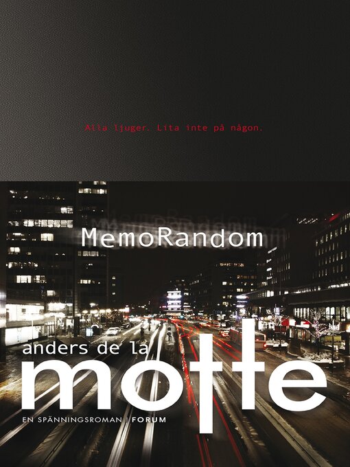 Title details for MemoRandom by Anders De la Motte - Wait list